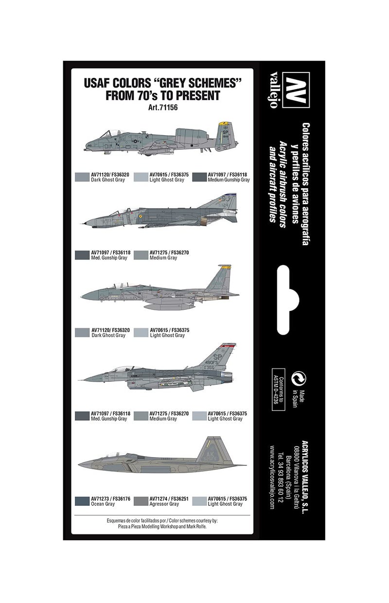 Vallejo USAF Colors 70S to Now Model, 17ml - Image 2